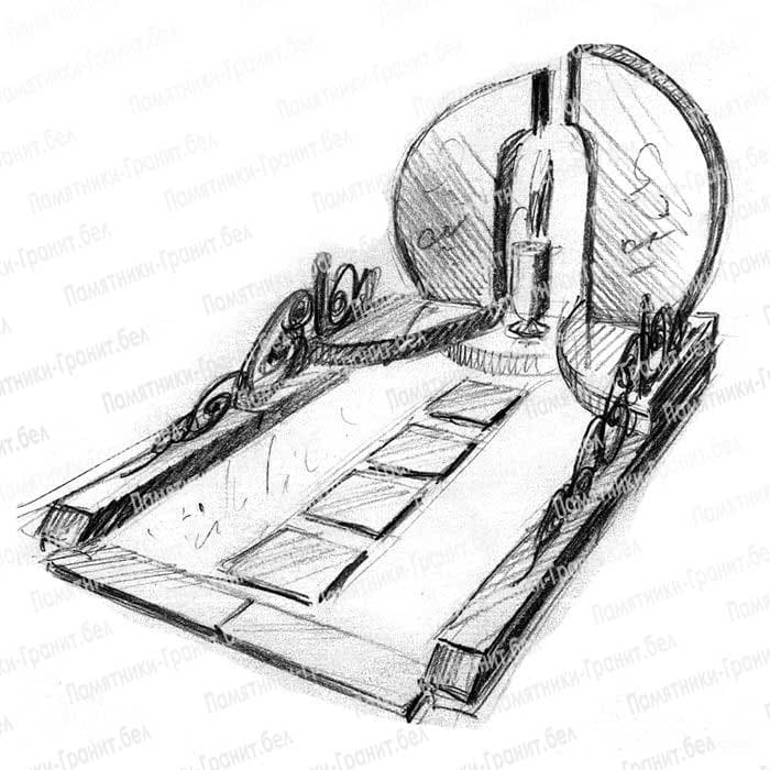 Памятник с крестом на могилу фото