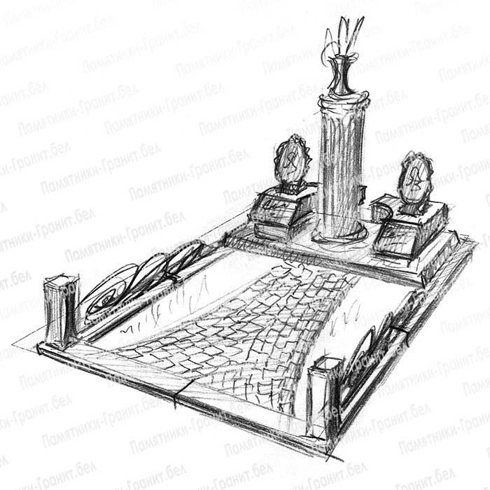 Памятник с крестом на могилу фото