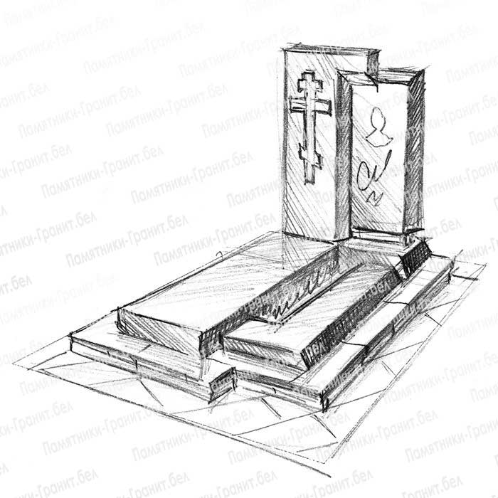 Одинарный памятник фото